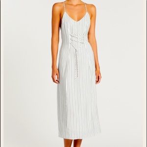 J Brand Adeline Satin Stripe Dress Size XSmall